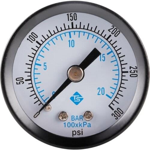 X7XD 0-300Psi Pool Spa Filter Water Pressure Gauge,0-20bar for Air Gas Wate Fuel