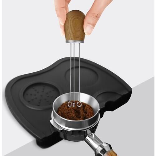 Needle-type auxiliary cloth powder needle Stainless steel cloth powderer espresso machine stirring rod needle agglomeration disp