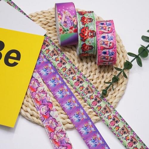 3 Inch 75 MM Cartoon Printed Grosgrain Ribbons For Bows Craft Suppliers 56680