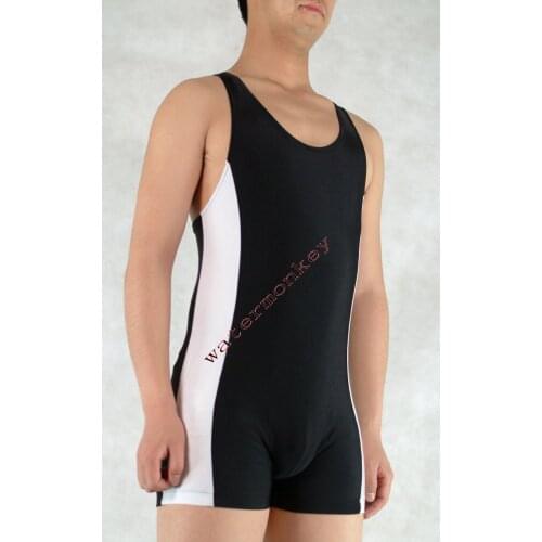 Halloween cosplay White and black combination costume Jumpsuit Wear Sleeveless Short tights Spandex Dancewear Bodysuit