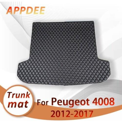 APPDEE Car trunk mat for Peugeot 4008 2012 2013 2014 2015 2016 2017 cargo liner carpet interior accessories cover