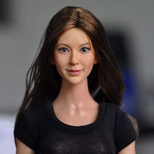 KUMIK 13-96 1/6 Asian Beauty Girl Head Sculpt for 12inch Action Figure DIY