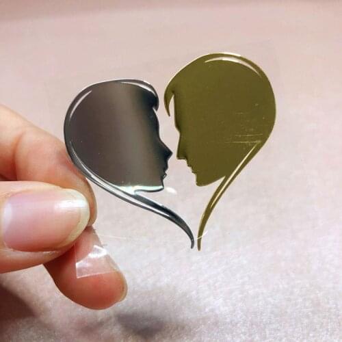 Mobile Phone Sticker Deer Cat Metal Film Case Pisces Kirin Car Notebook Love Heart Marriage Stickers for Laptop Door Home Decor