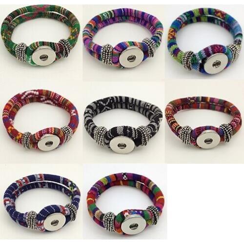 Newest retro bracelet snap button bracelet NX1212 (fit 18mm 20mm snap)
