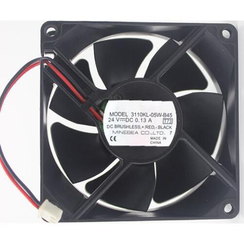 Original 3110KL-05W-B45 24V 0.13A 8cm 8025 Inverter fan four lines