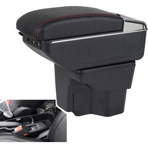 For KIA K2 RIO Armrest Box Central Store Content Box With Cup Holder Products Interior Car-styling Accessory 2011-2016