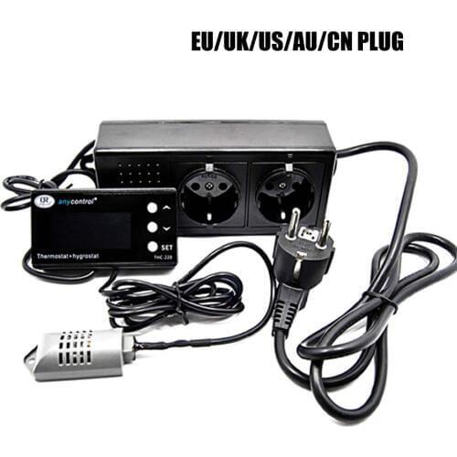 EU UK US AU CN Digital Greenhouse Reptile Terrarium temperature humidity controller for incubator