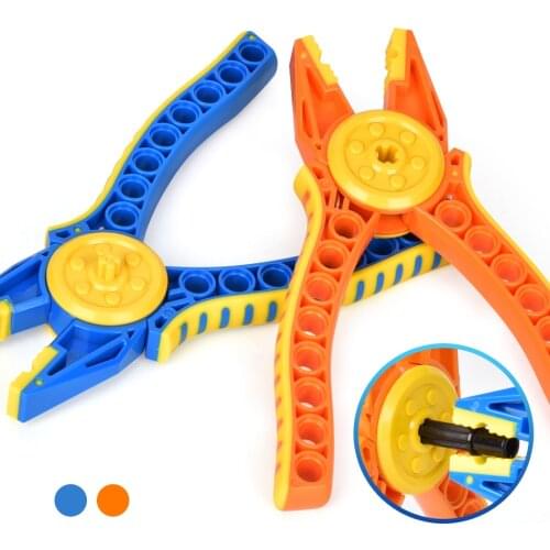 Compatible City Military Toys Technical Demolition of Building Block Pin Pliers Tong Tool Part Device Bricks Toys for Children