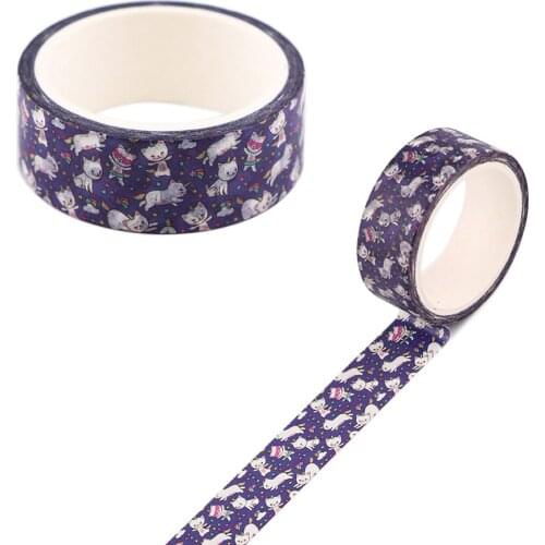 Ransitute R2368 High Quality Cat Creative DIY Tape Paper Waterproof Stickers School Supplies Stationery Hand Ledger Decorations