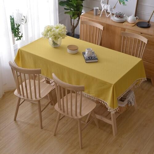 Japanese Cotton Fabric Table Cloth Rectangular Home Drape Coffee Table Wallpapers Hipster Literary Tablecloth Wholesale