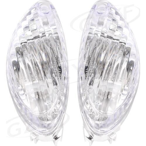 Motorcycle Rear Turn Signals Light Indicator Blinkers Lens Cover Housing Shell For Suzuki Hayabusa GSXR1300 08-12 Pair Clear