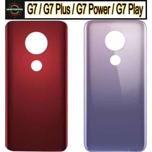 For Motorola Moto G7 XT1962 Back Cover G7 Play Back Battery Cover New For Moto G8 Power Rear Door Housing Case Panel G7 Power