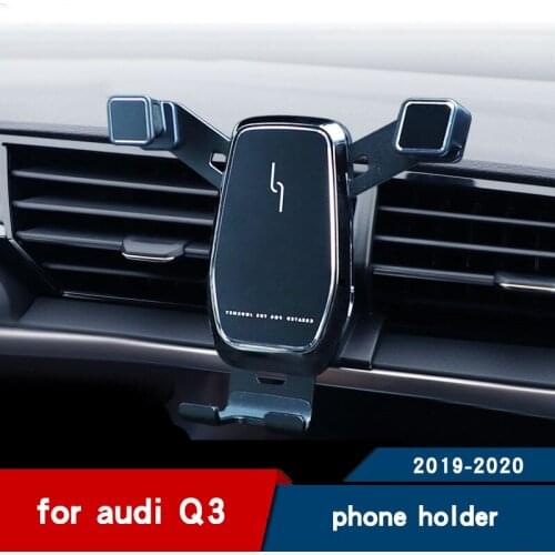 Car Phone Holder for Audi Q3 2019 2020 Accessories Interior Air Vent Mobile Phone Stand Navigation Bracket Car Holder Phone