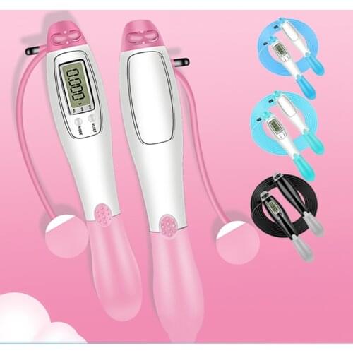 Cordless Skipping Rope Jump Ropes Electronic Counting Balls Weight Sports Fitness Gym Indoor Dual Use Professional Fat Burning