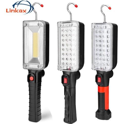 180 rotation USB Recharging Working Flashlight Strong magnetic bracket hanging hook repairs and emergencies Work Light