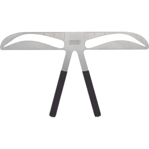 Three point positioning balance rule eyebrow card stainless steel eyebrow rule thrush artifact embroidery tool eyebrow card