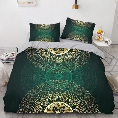 3D Black Design Custom Quilt Cover Set Comforter Duvet Cover Bedding Set Queen King Queen Double Single Size Home Textile
