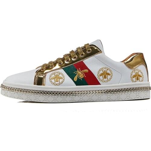 Couple Fashion Shoes Summer Trend Walking Sneakers Outdoor Low-Top Skateboard Embroider Shoes 2021 New Luxury Designer 36-44