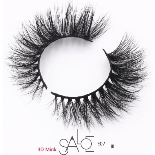 False Eyelashes Mink Lash Sexy Flared Lash Look Handmade Full Stirp Lashes Long Lasting 3D Mink Lashes Wispy Reusable Lashes E07