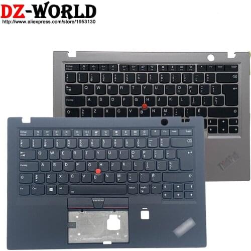 New Shell Palmrest Upper Case With CFR Canadian French Backlit Keyboard Touchpad for Lenovo Thinkpad X1 Carbon 6TH Gen Laptop