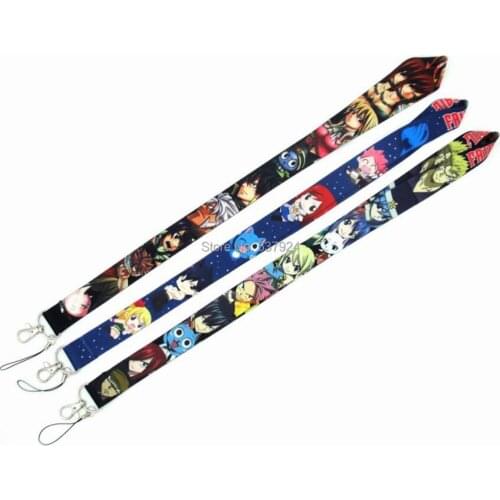 New 20Pcs Fairy Tail Key ID Card Cell Phone Neck Strap Lanyard W
