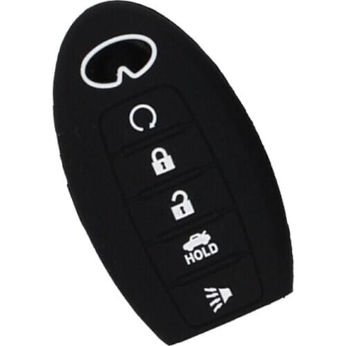 Brand New Durable Car Key Fob Protector Cover 5 Button Black