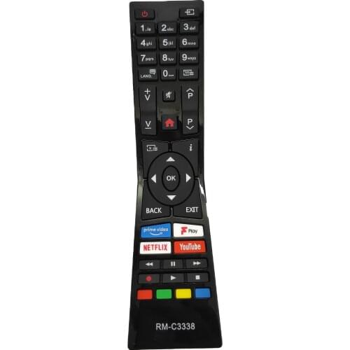 New RM-C3338 Replacemen For JVC Smart LED TV Remote Control For LT24C680 LT-24C680 With Prime Video Youtube NetFlix Fplay