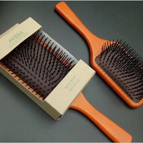 Peach Wooden Hair Brush Scalp Hairbrush Comb Professional Women Tangle Hairdressing Supplies Brushes Tools Hair Combs