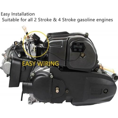 Premium Tach Hour Meter LCD 2/4 Stroke Tachometer Gas Engine Maintain Reminder