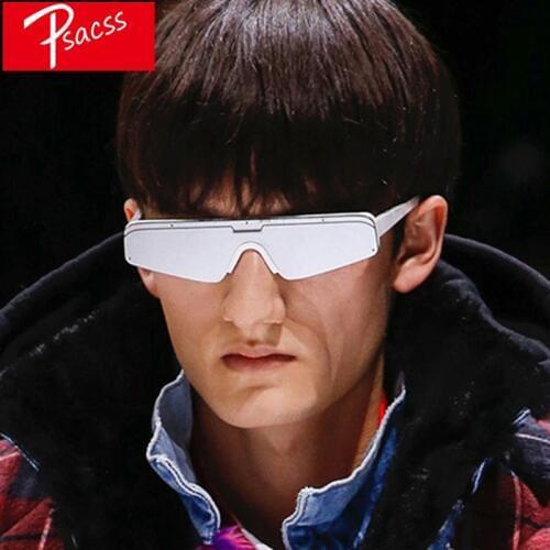Psacss Cat Eye Sunglasses Men Silver Gray Goggle Brand Designer Mirror Glasses Mens Handsome Sunglass Lunette De Soleil Femme