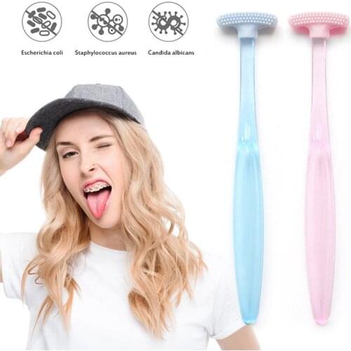 Tongue Brush Cleaning the Surface of Tongue Oral Cleaning Brushes Tongue Scraper Cleaner Fresh Breath Health