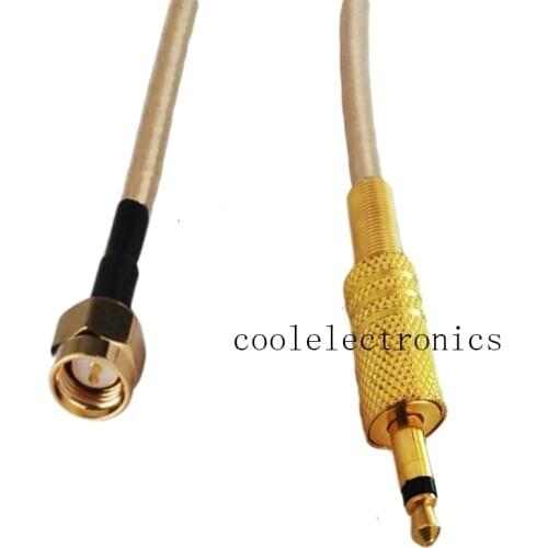 SMA Male Plug to 3.5mm Mono 1/8" Male Plug for CCTV Camera Monitor antenna RG316 Pigtail Cable 15/20/30/50cm 1/2/3/5/10m