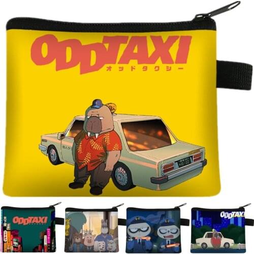 Anime ODD TAXI Cosplay Bag Coin Purse Cute Cartoon Wallet Key Coin Holder School Prize Gift Prop