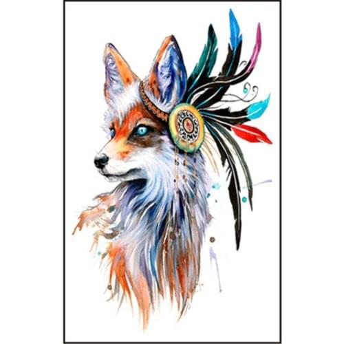 5PCS/lot Temporary Tattoo Sticker Large Fake Shoulder Body Arm Black 19CM Chinese Tattoo Strong Man Fashion