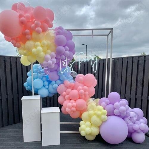 222pcs Wedding Birthday Party Transparent Latex Balloon Garland Maca Balloon Arch Kit Event Dinner Decor Baby Shower Decoration