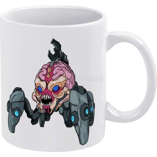 " Arachnotron "-DOOM Eternal Toys White Mug White Ceramic Tea Cup Birthday Gift Milk Cups and Mugs Doom Doom Eternal Doom Mcfarl