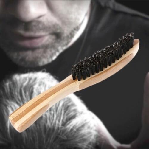 Long Beard Comb Shaving Brush Barber Shaving Device Handheld Round Oval For Men