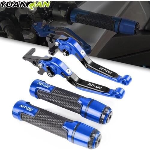 For YAMAHA MT09 MT-09 MT 09 2013-2021 2014 2015 2016 2017 2018 2019 20 Motorcycle Brake Clutch Levers Handlebar hand Grips ends