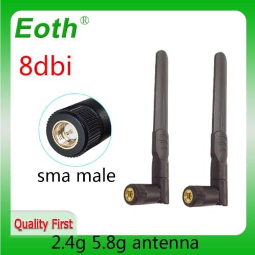 2.4GHz antenna pbx 5.8Ghz 5G 8dbi SMA Male Dual Band wifi Antena 8dBi Directional Antenne WIFI aerial wireless router antennas