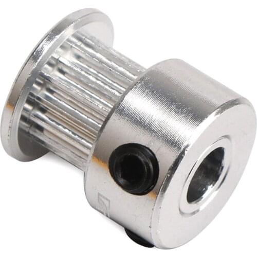 GT2 20Teeth 16 20 Teeth Timing Alumium Pulley, Bore 5mm/6.35mm/8mm, for GT2-6mm Open Timing Belt, 2Pcs