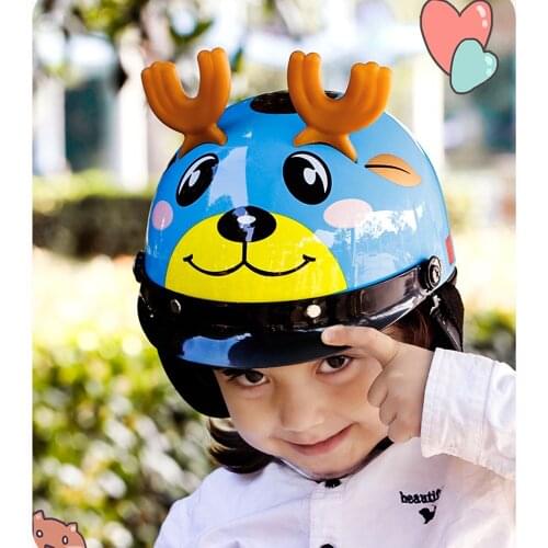 Motorcycle Childrens Half Helmets Boys Girls Kids Four Seasons Universal Cute Child Safety Head Hat Baby Cartoon Bike Helmet