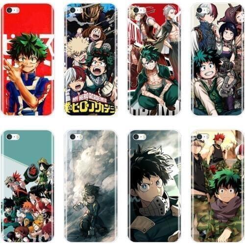 Anime Soft TPU Case For iPhone 5 S 5C 5S SE Case Ultra thin Boku No Hero Academia Silicone Phone Cases For iPhone 4 S 4S Cover