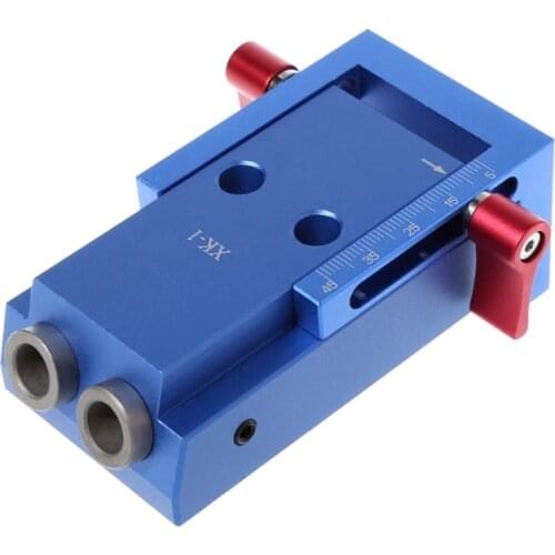 Mini Style Pocket Slant Hole Jig System Kit with Step Drilling Bit Wood Work Tool Set