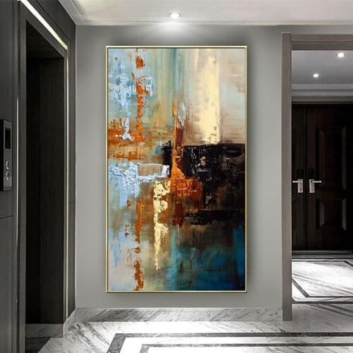 New Large Original 100% Handpainted Textured Abstract Modern Thick Oil Painting On Canvas Painting Wall Art For Home Decoration