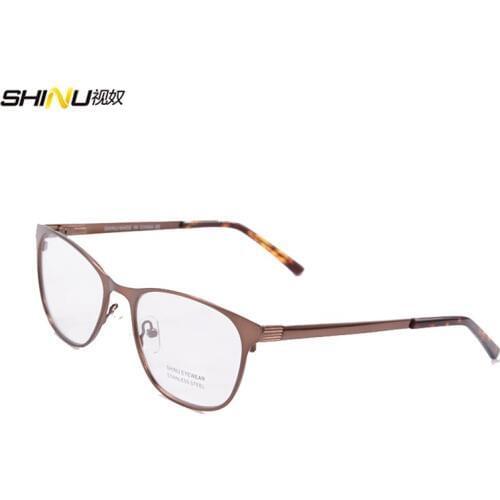 New eyeglasses frames men stainless steel frame with rubber paint extensible spectacle frame oculos de grau 1441