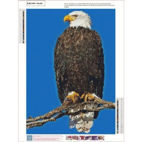 Eagle Fashion 5D Diy Diamond Painting Crafts Diamond Embroidery Cross Stitch Christmas Home Decor