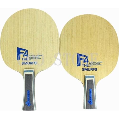 Original Sanwei Smurf F4 professional ping-pong board, external 5+2 structure, suitable for fast-paced offense
