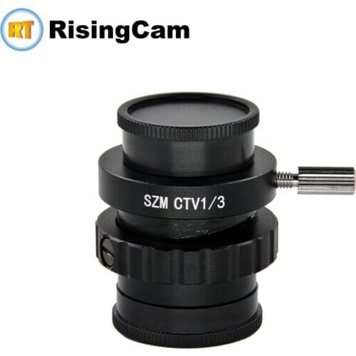 Original authentic 0.35X SZMCTV1/3 Focus adjustable microscope C mount adapter for amscope old type Trinocular Stereo microscope