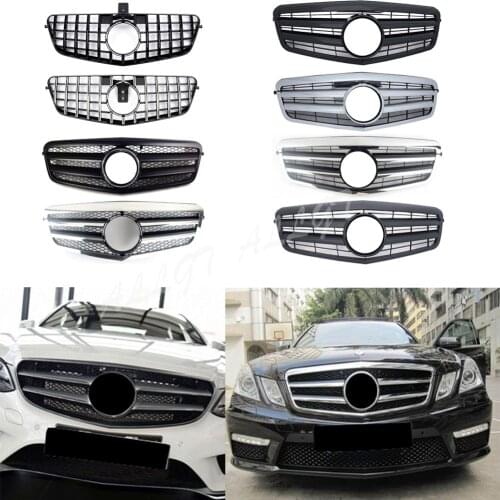 Front Racing Billet Bumper Grille Upper Facelift Grill For Mercedes Benz E-Class W212 2009 2010 2011 2012 2013