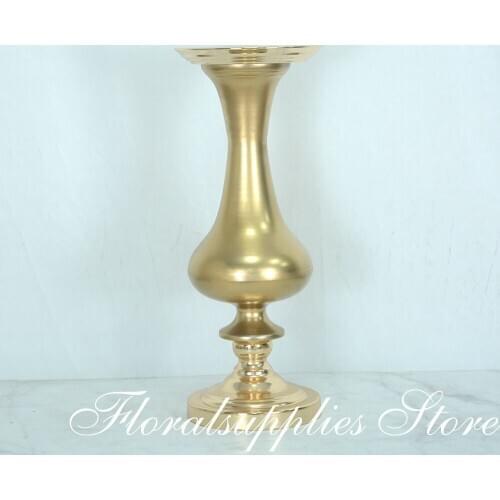 Wedding table centerpiece candle holder,candlestick,metal flower stand road lead tall gold vase event party decoration